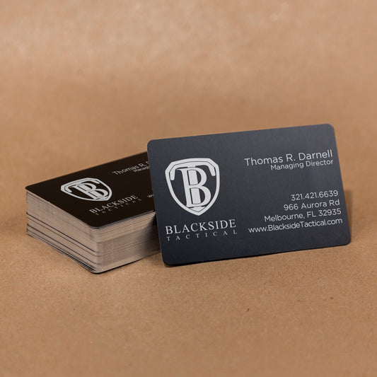 0.22mm Metal Business Cards 100ct (Black)