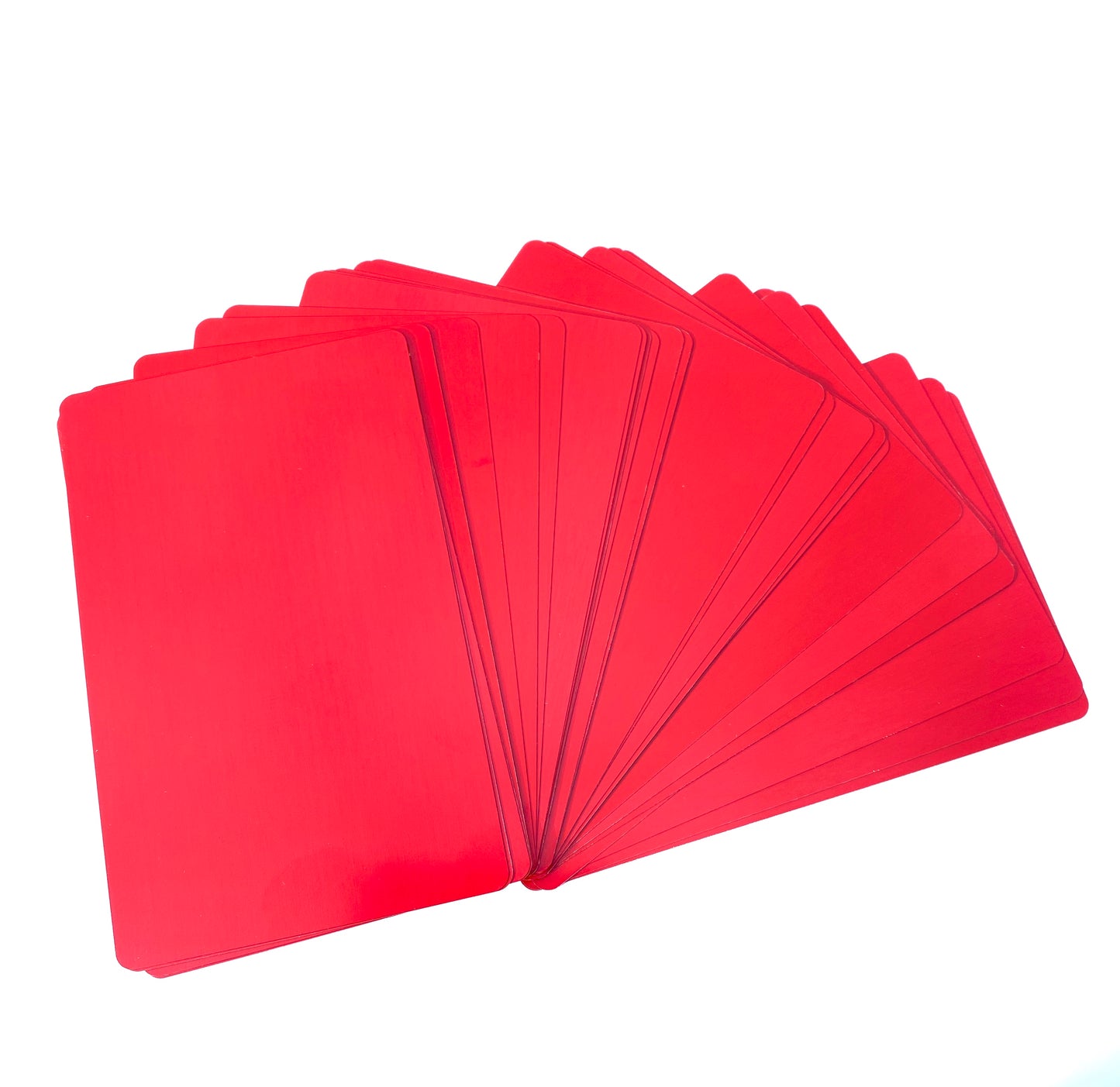0.5mm Metal Business Cards 100ct (Red)