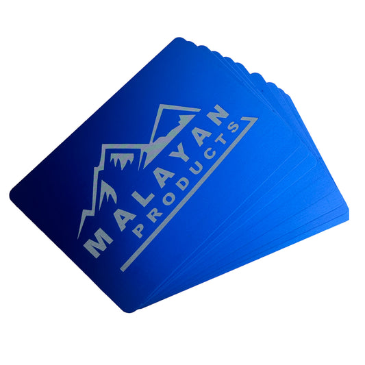 0.8MM Metal Business Cards 100ct (Blue)