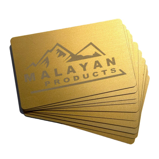 0.8MM Metal Business Cards 100ct (Gold)