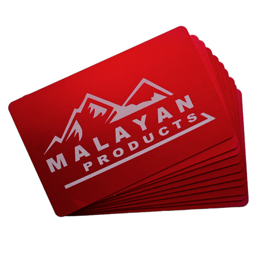 0.8MM Metal Business Cards 100ct (Red)