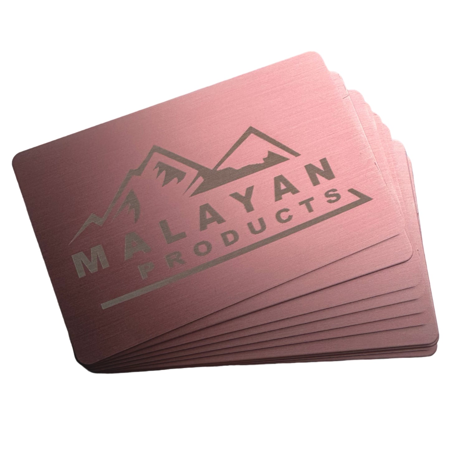 0.8MM Metal Business Cards 100ct (Rose Gold)