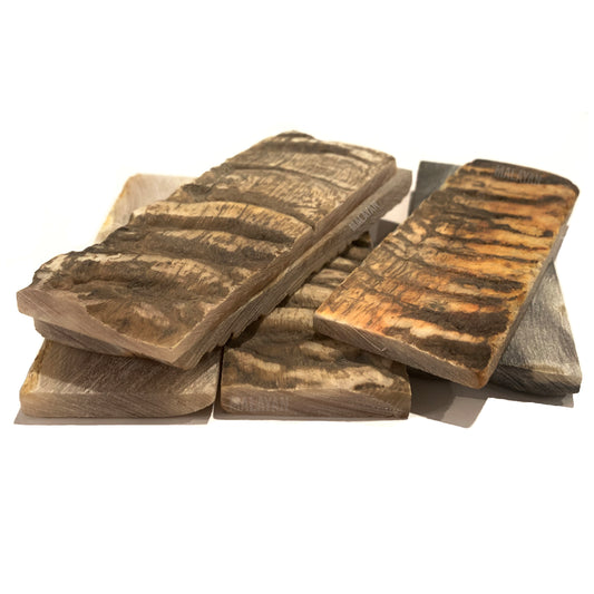 Ram Horn Knife Scale Set Pair Handle Making Premium Blanks 5 inch Unique Custom Knife Crafting Natural Material