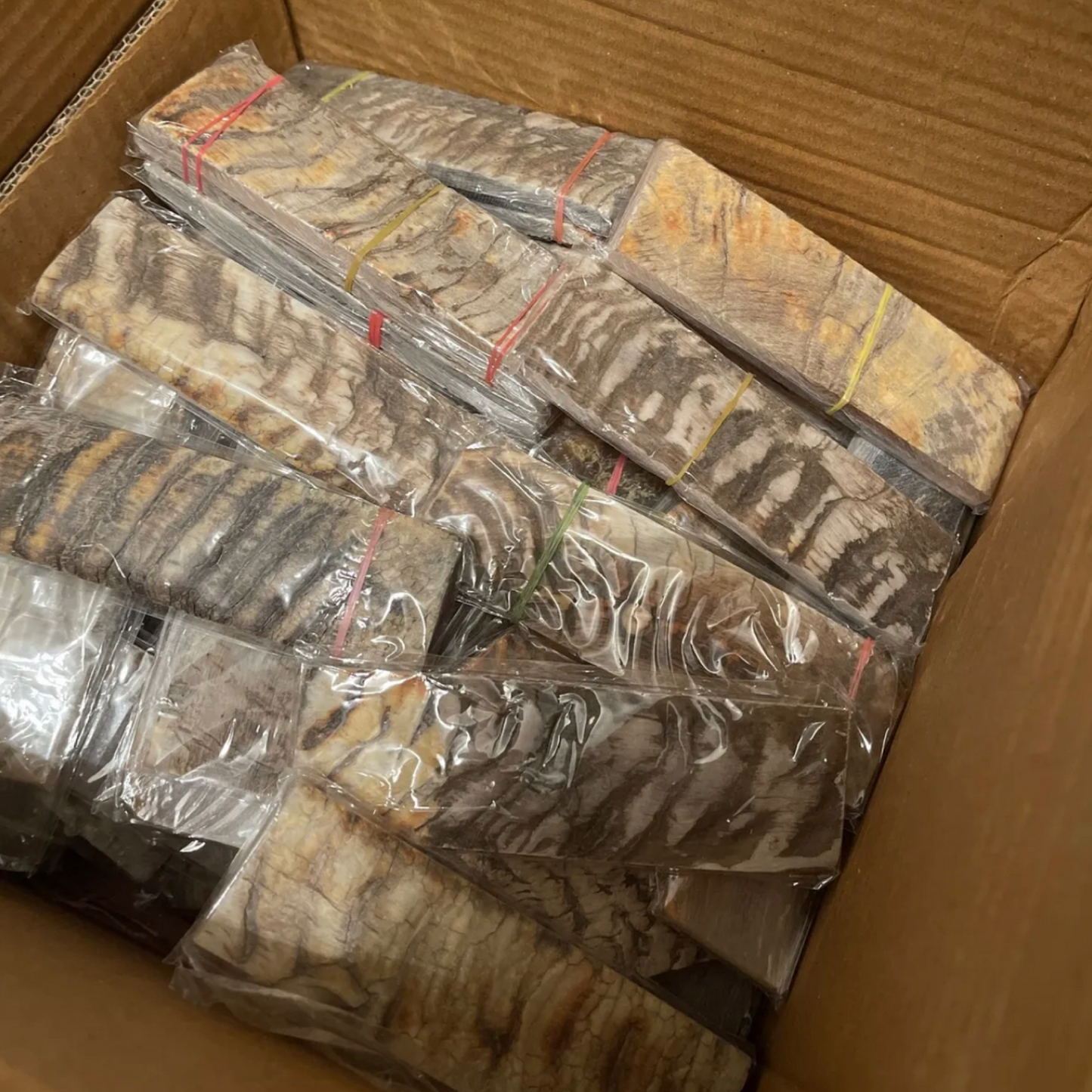 Ram Horn Knife Scale Set Pair Handle Making Premium Blanks 5 inch Unique Custom Knife Crafting Natural Material