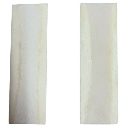 Camel Bone Knife Scale Set Pair White, Handle Making Premium Blanks 5 inch, Unique Custom Knife Crafting Natural Material Jewelry Replacement Restoration Slab