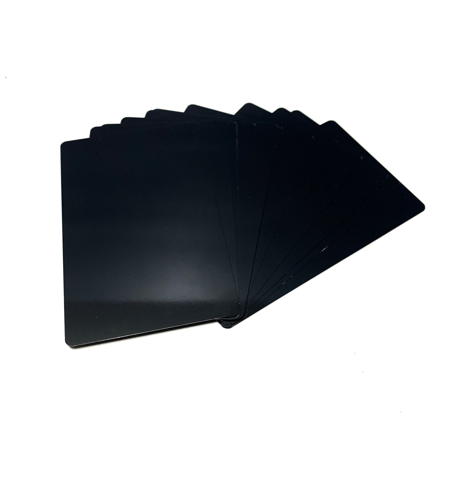 Business Card Size Anodized Aluminum Metal Blanks 2 x 3.55 x 0.04 1mm  Thick (Pack of 10)