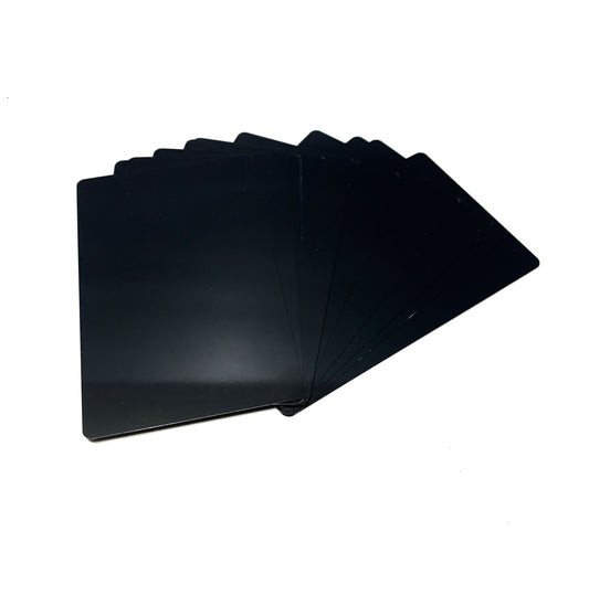 Anodized Aluminum Business Cards Standard Size 85mm x 54mm x 0.22mm (35 Gauge)