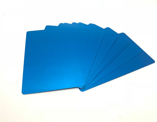 0.22mm Metal Business Cards 100ct (Blue)