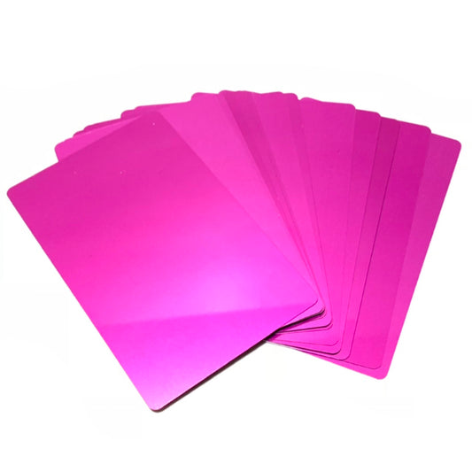 0.22mm Metal Business Cards 100ct (Magenta)